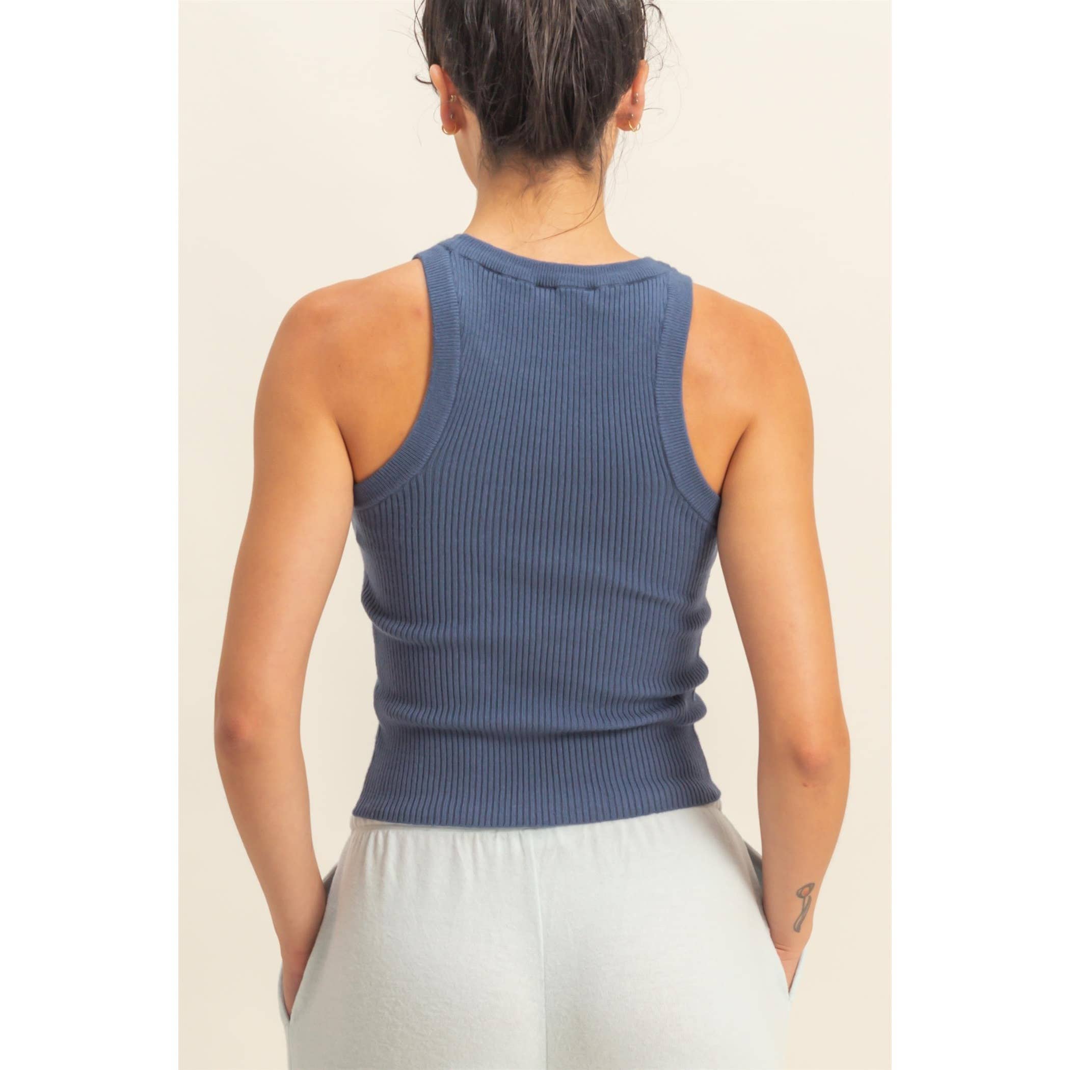 Double Zero - Wholesale Tank Top - Women's - Ribbed Knit Tank Top23