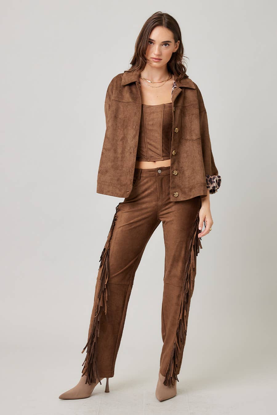 MOKA Veste en daim surdimensionnée en vente sur Faire8