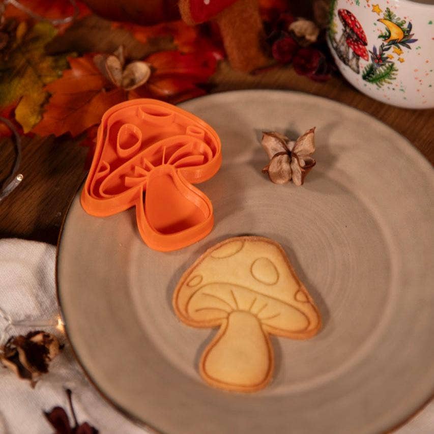 Uniberry 3D - Wholesale Cookie Cutter - Large Mushroom Cookie Cutter – Forest & Autumn1