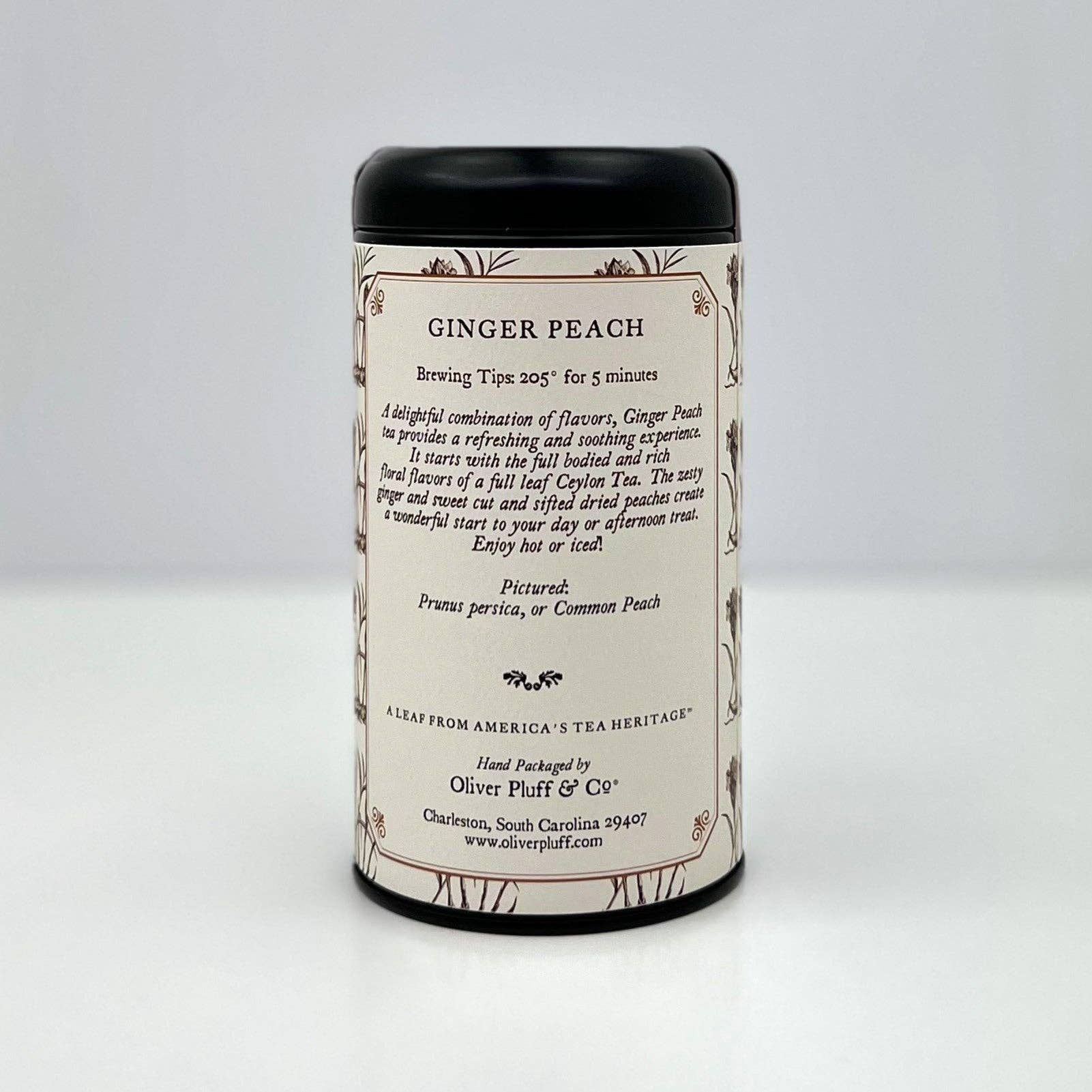 Oliver Pluff & Company - Wholesale Loose Tea - Ginger Peach Tea -- Loose Tea in  Signature Tea Tin4