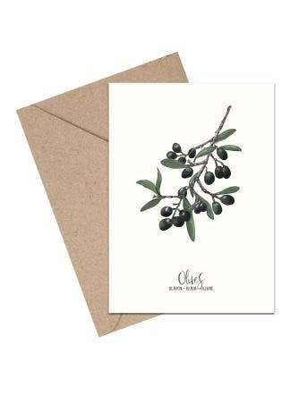 Mouse and Pen Illustration ApS - Wholesale Everyday Greeting Card - Olive A6 kort0
