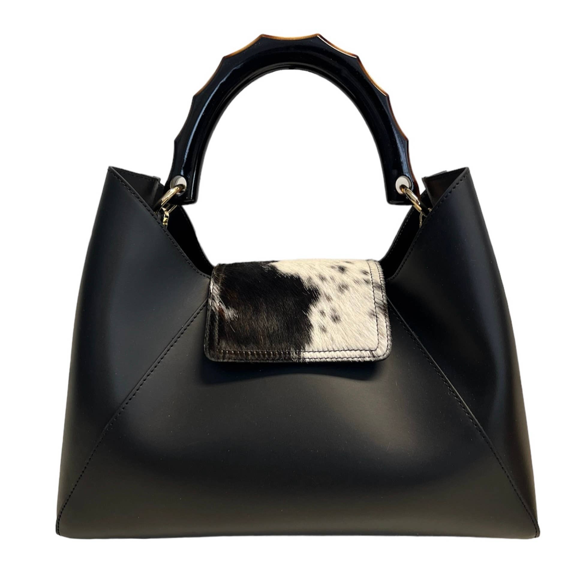 MODARNO - Vendita all'ingrosso Borsa con manico - Donna - Modarno Leather Handbag with Pony Flap “Chloe”9