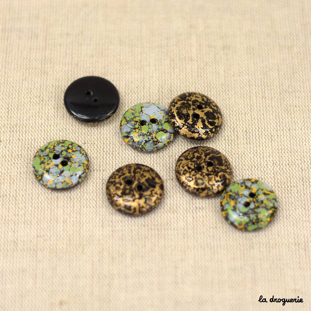LA DROGUERIE - Wholesale Sewing Button/Snap - Soufrière Button 22 mm2