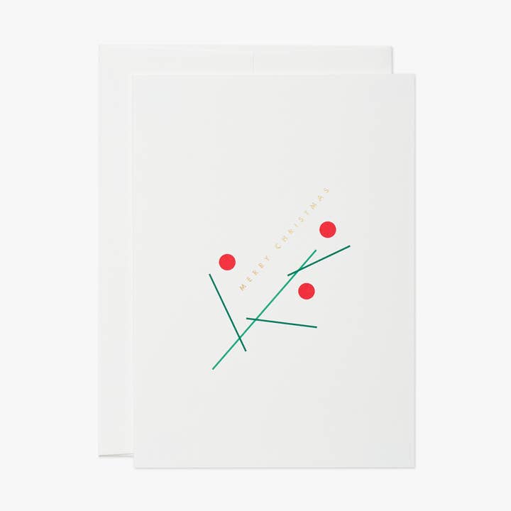 christmas pine – classic christmas card, holiday, season for wholesale by thie studios