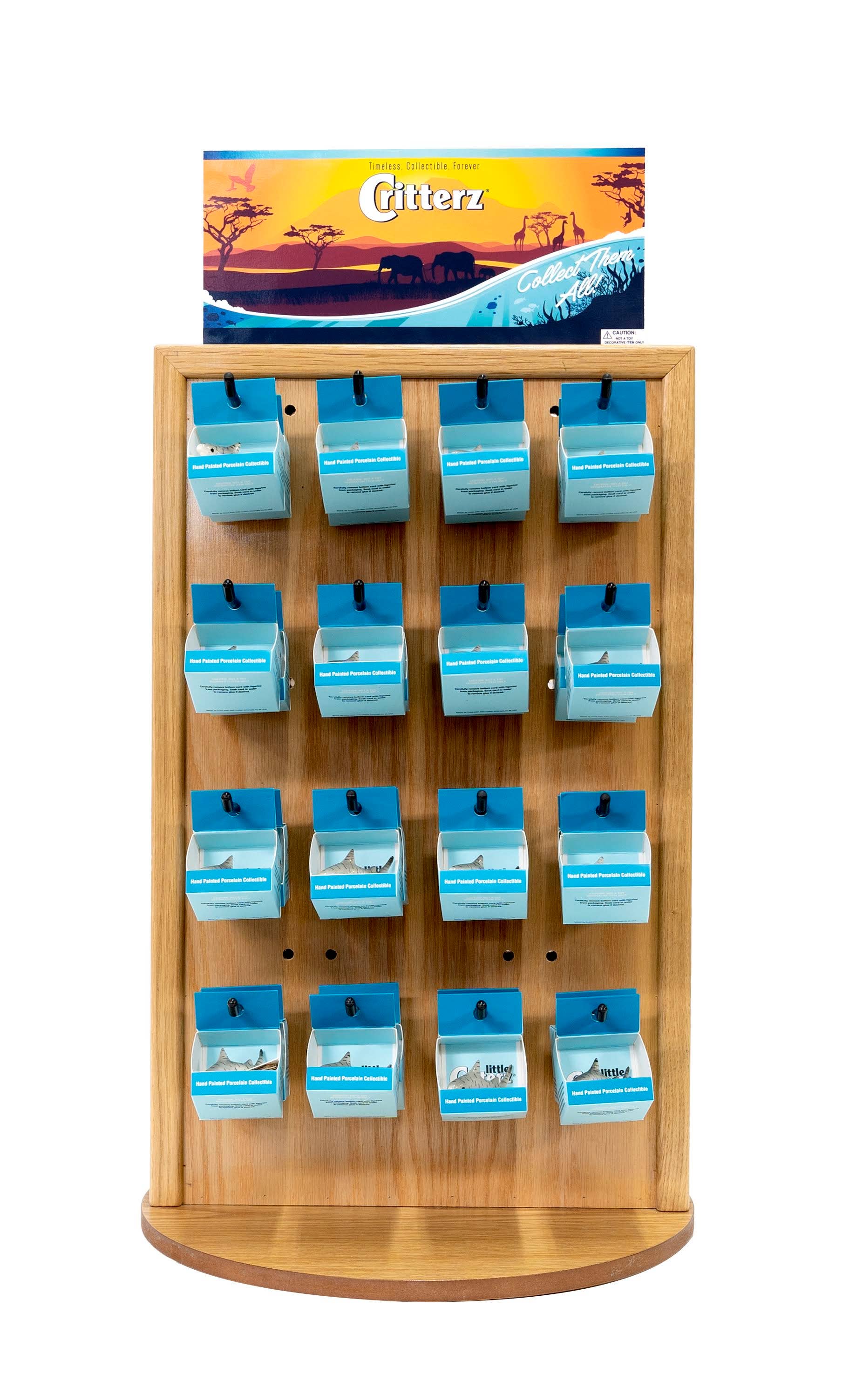 Little Critterz - Wholesale Retailer Display - Home & Living - Wood Counter Display LCD23-61