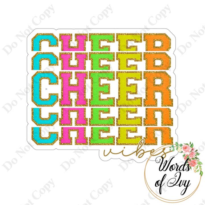 Adhesivo - Cheer Vibes para venta al por mayor de Words of Ivy