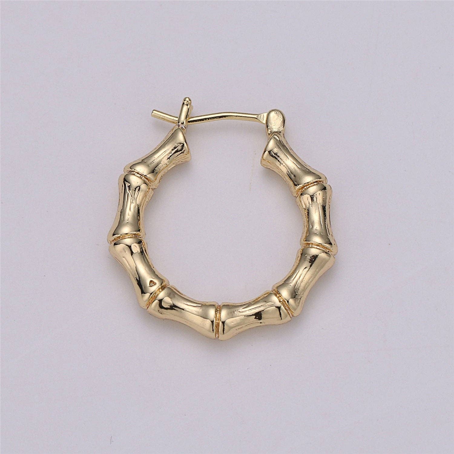 Aim Eternal – Engroshandel Hoops – 18k forgyldte bambus øreringe i hulring K0011