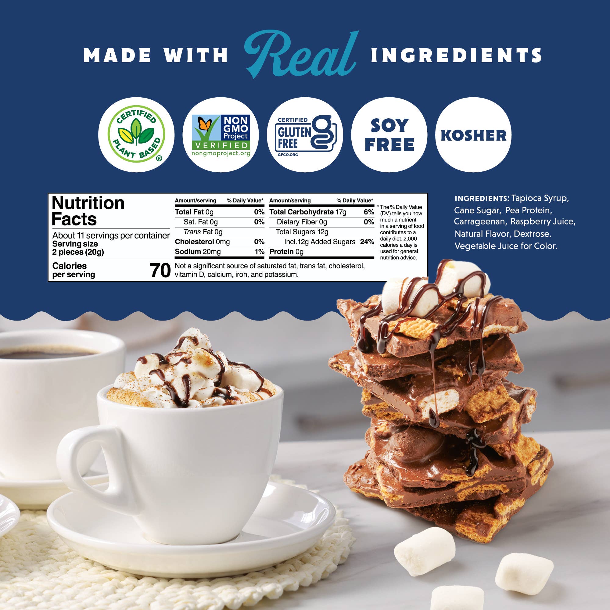 Snackatere - Wholesale Marshmallow - Mini Vegan Marshmallows - Kosher , Dairy & Gluten Free 2