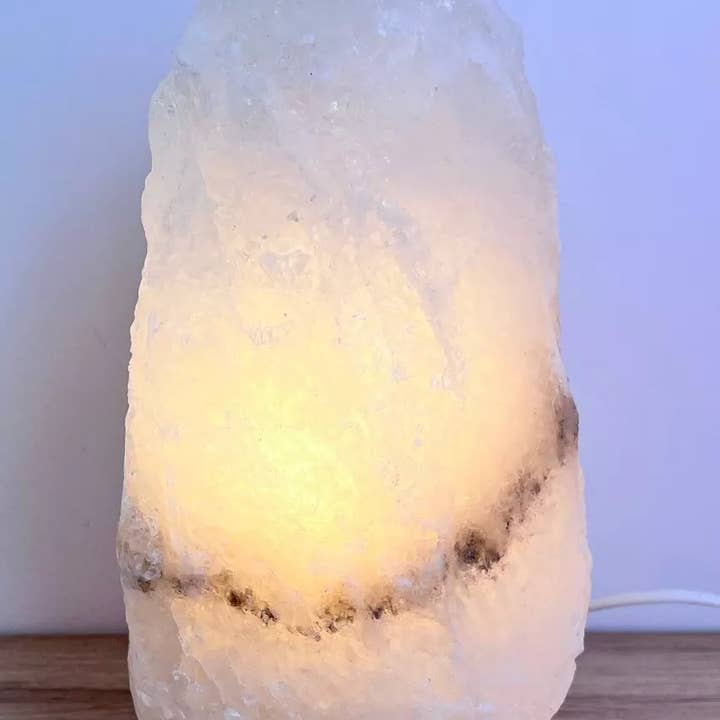 CocoonMe - Wholesale Accent/desk lamp - Himalayan Salt Lamp - White Rock1