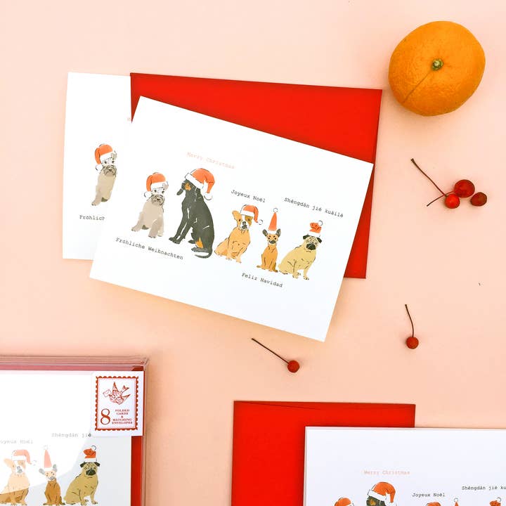 Driscoll Design - Wholesale Season's Greetings Card - A Very Doggy Christmas Card