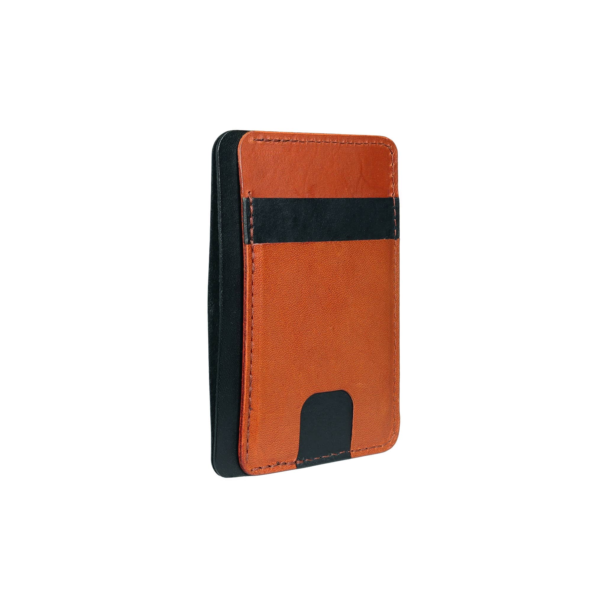 HOLD SUPPLY - Wholesale Wallet - Unisex - Black and Brown Unisex Leather Front Pocket Wallet3