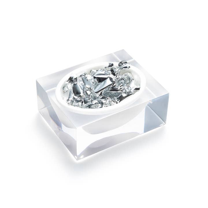 JR William - Wholesale Decorative Plate/Dish/Bowl - Acrylic Block Bowl in Hamptons White Home Decor - Gift