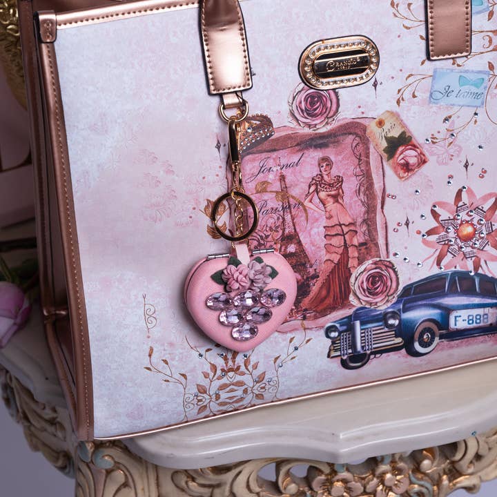 Brangio (Italy) Company Inc. - Wholesale Compact mirror - Brangio Heart Decorative Pendants & Mirrors (6pcs mix colors1