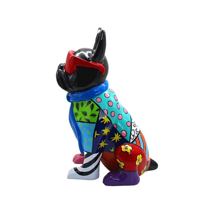 Interior Illusions Plus - Wholesale Decorative Figurine - Groovy French Bulldog with Glasses - 14" tall