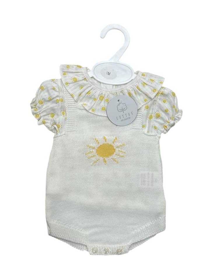 Cotton Socks - Wholesale Clothing Set - Baby - Ref:595F Cute Perlé 2-piece with blouse5