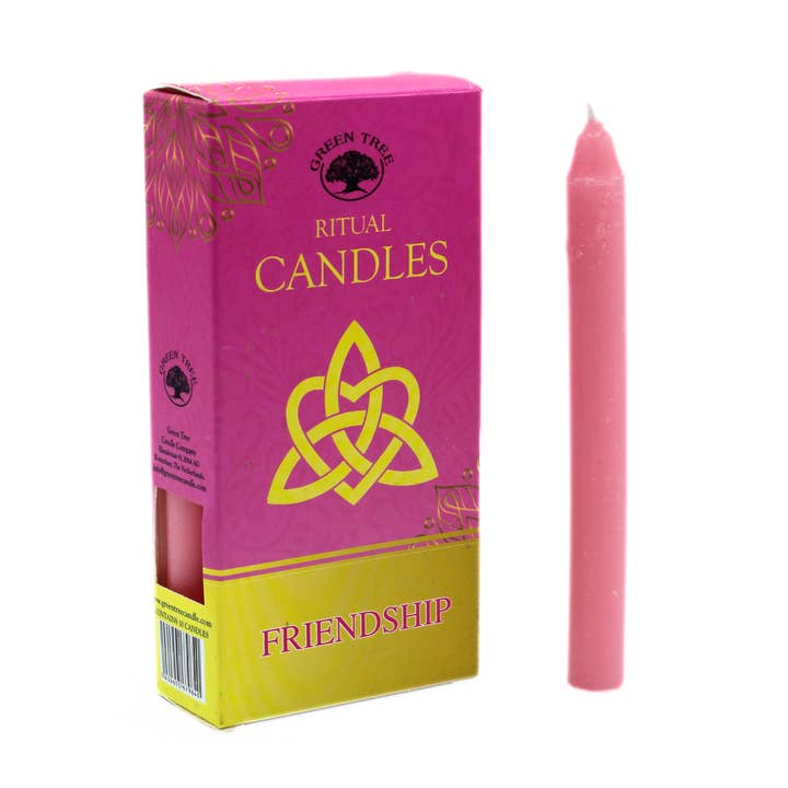 Green Tree - Wholesale Pillar candle - Green Tree Ritual candles Friendship 10 pack