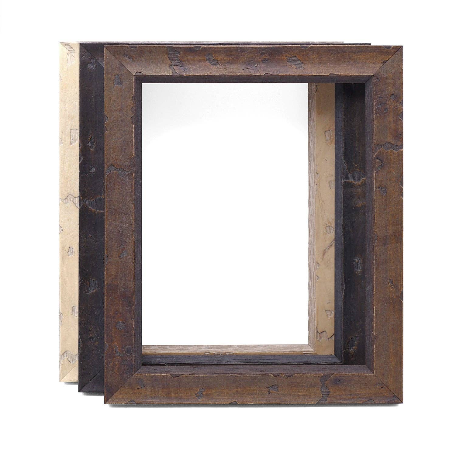 Brown Rustic Distressed Wood Picture Frame for wholesale on Faire6