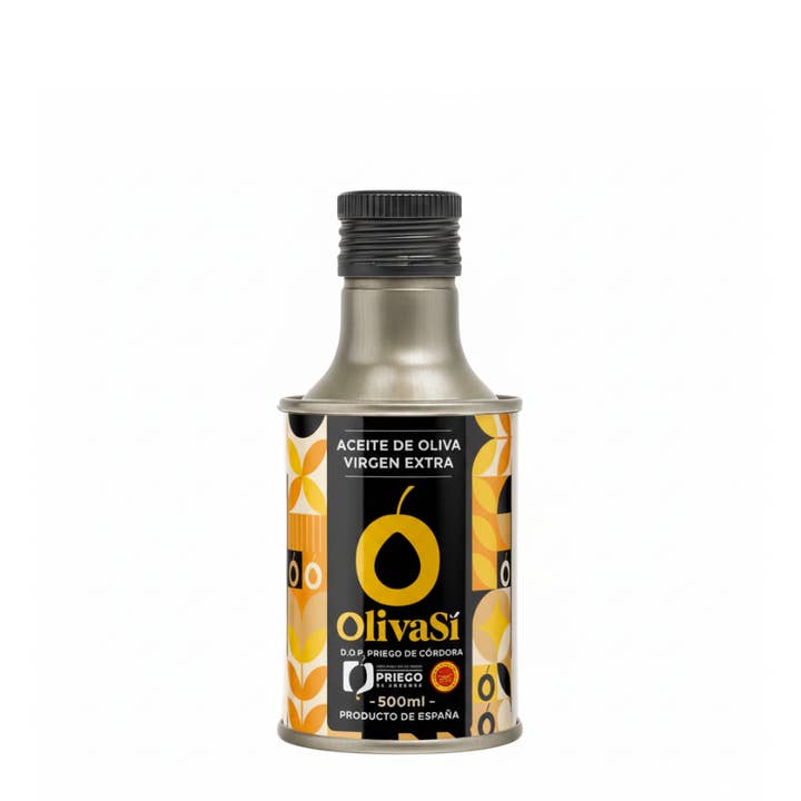 Extra jungfruolivolja Oliva Sí | Ursprungsbeteckning Priego de Córdoba | Guldutgåva | burk 250 ml | Blandning för wholesale av OLIVA SÍ