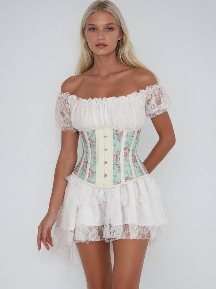 Bentlee blomsterprintet meshkorset for engroshandel hos LUXE NOIR