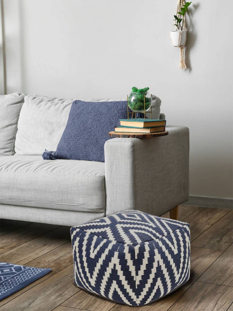 Voglrieder - Wholesale Pouf - Footstool 55 x 37 x 55 cm Pouf Kilim Bode55