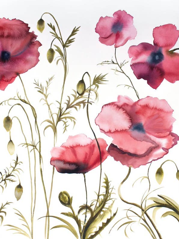 Poppies No. 5 for wholesale by Elizabeth Becker