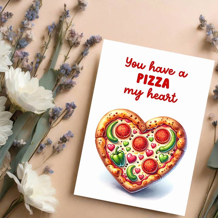 Carte d'amour Pizza pour la vente par Vegas Custom Creations