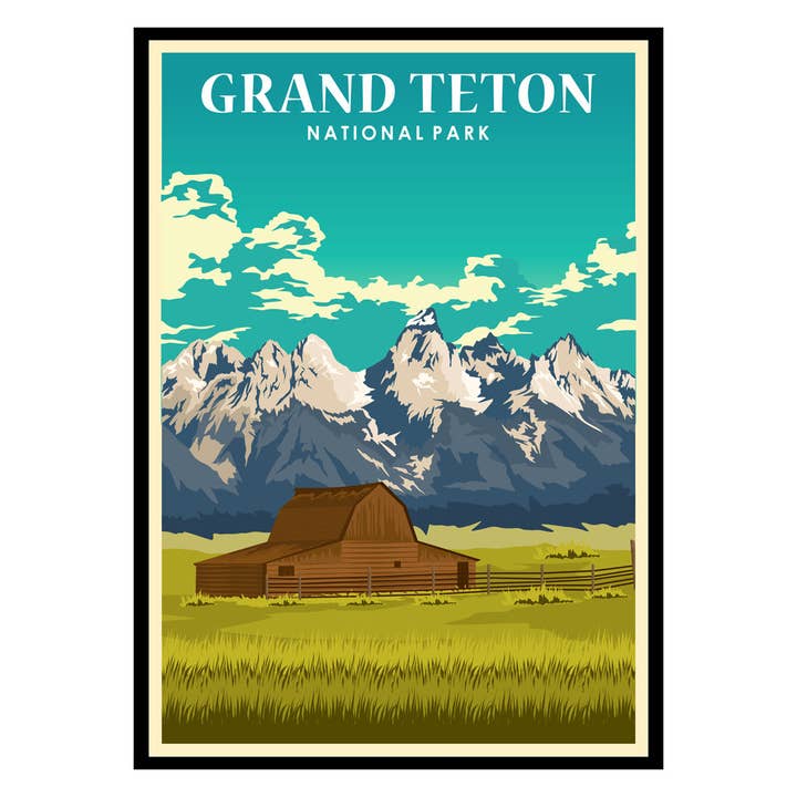 Affiche américaine de Grand Teton pour la vente par Places of Art