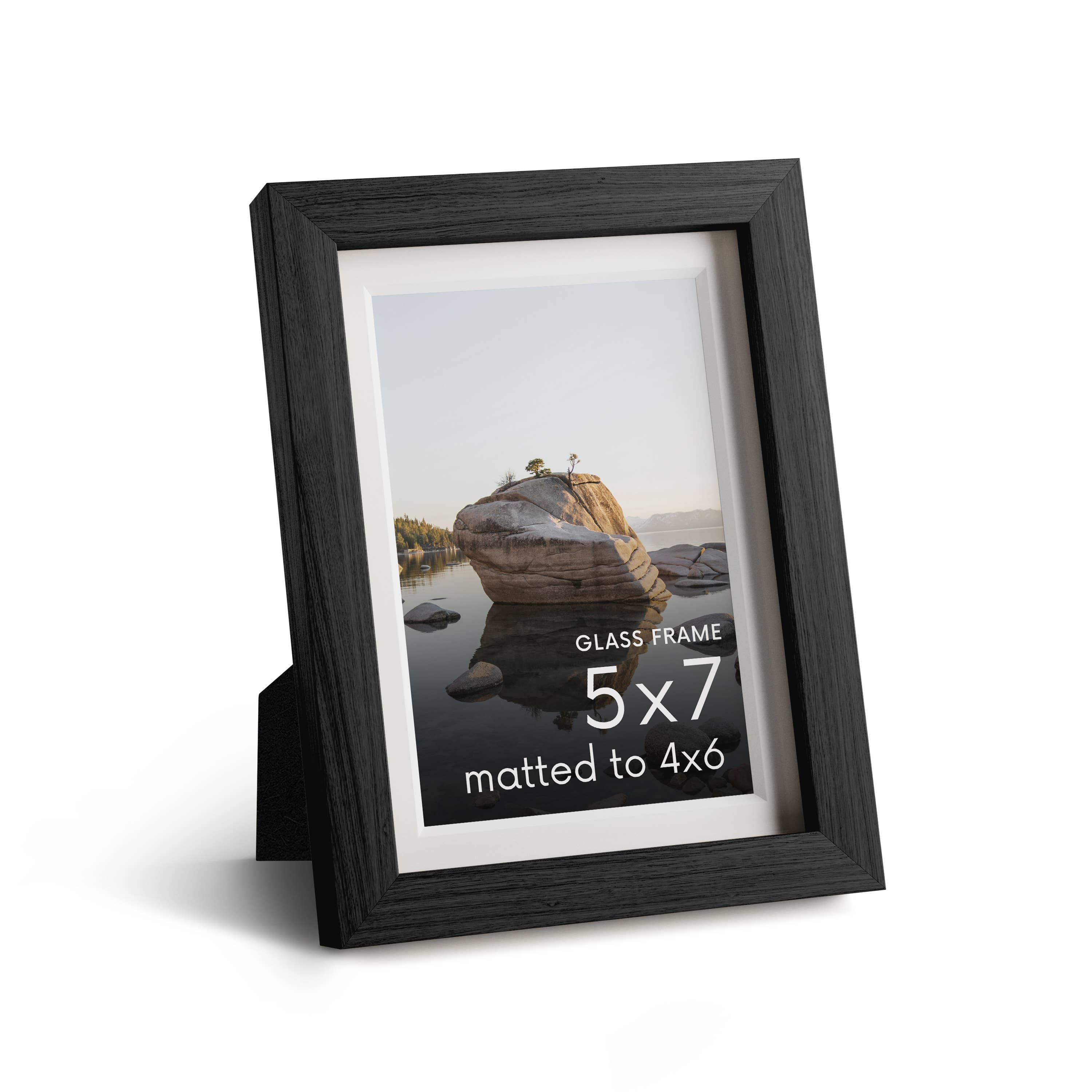 Haus and Hues - Wholesale Picture Frame - Black Oak Frame with Glass1