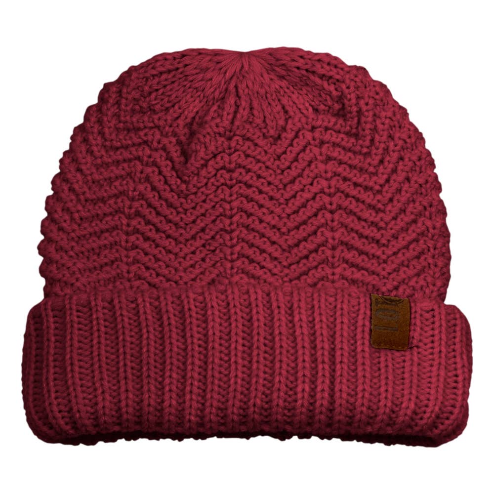 LOT83 - Wholesale Beanie - Women's - Knitted hat Sophie Bordeaux1