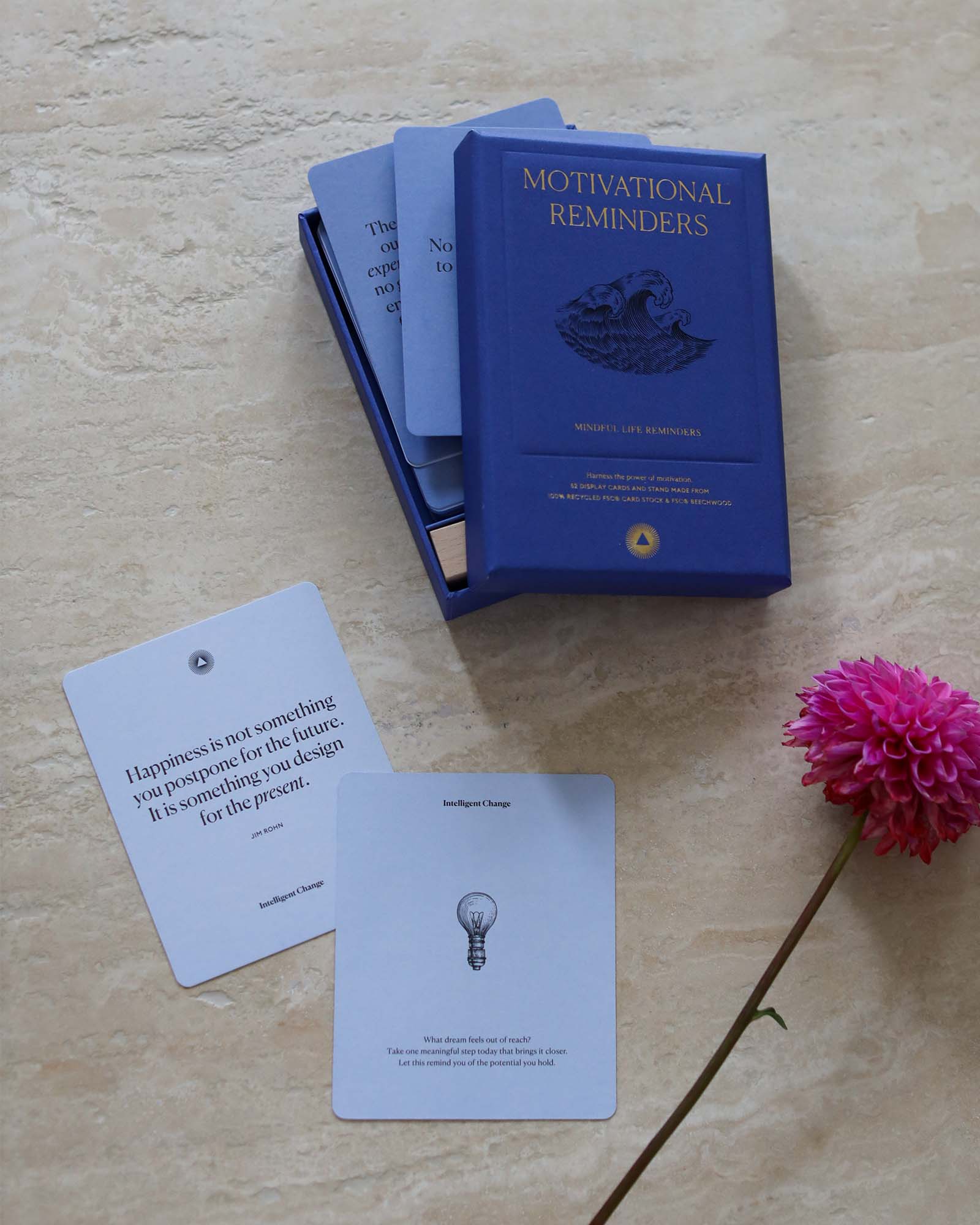 Intelligent Change - Vente Assortiments de papeterie/cartes - Cartes de citations de rappel motivationnel | État d'esprit quotidien et croissance7