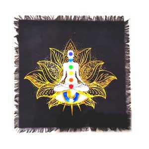 Chakra Tapestry, Small Chakra Banner, Mini Chakra Prayer Flag, 7