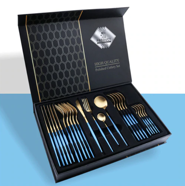 Homerely (We Cover All Import Duties) - Wholesale Assorted Cutlery Set - 24pcs Tableware Set6