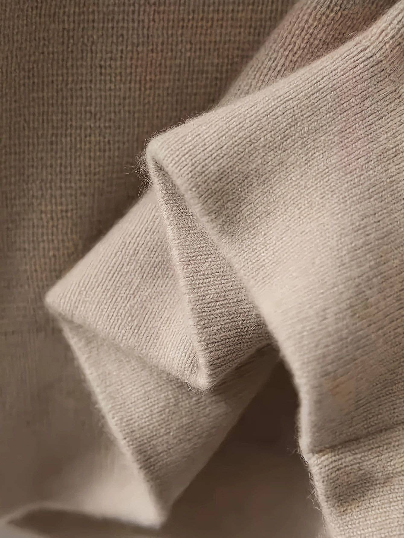 Khaki Effortless chic high neck cardigan with pocket for wholesale on Faire3