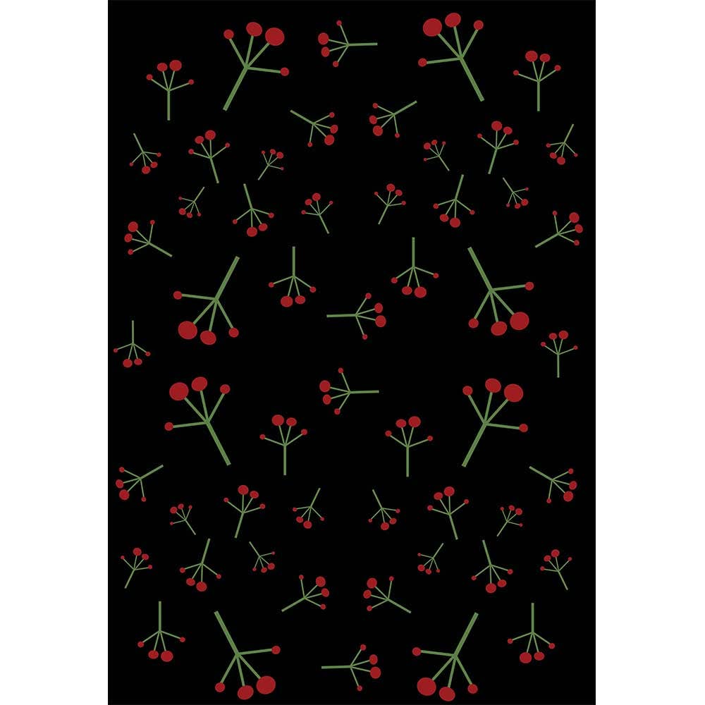 Mod Lounge Paper Company - Wholesale Flat Wrap - Mistletoe Mid Century Modern Holiday Gift Wrap Set of 22