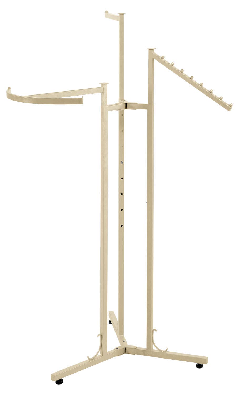 Store Supply Warehouse - Wholesale Retailer Display - Accessories - Boutique Ivory 3-Way Clothing Rack 0