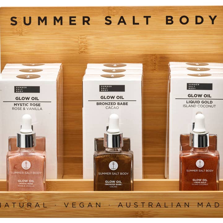 Summer Salt Body - Wholesale Bath/Body Oil - Glow Oil Stand