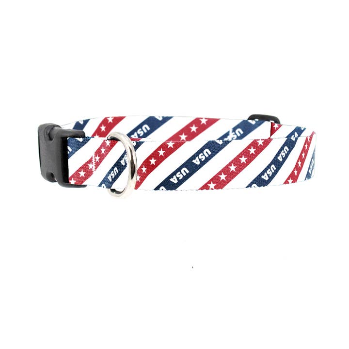 Collier pour chien Flags Team USA - Fabriqué aux États-Unis pour la vente par Buttonsmith