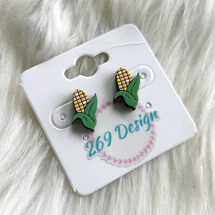269 Design - Wholesale Stud/Post Earrings - Corn Studs0