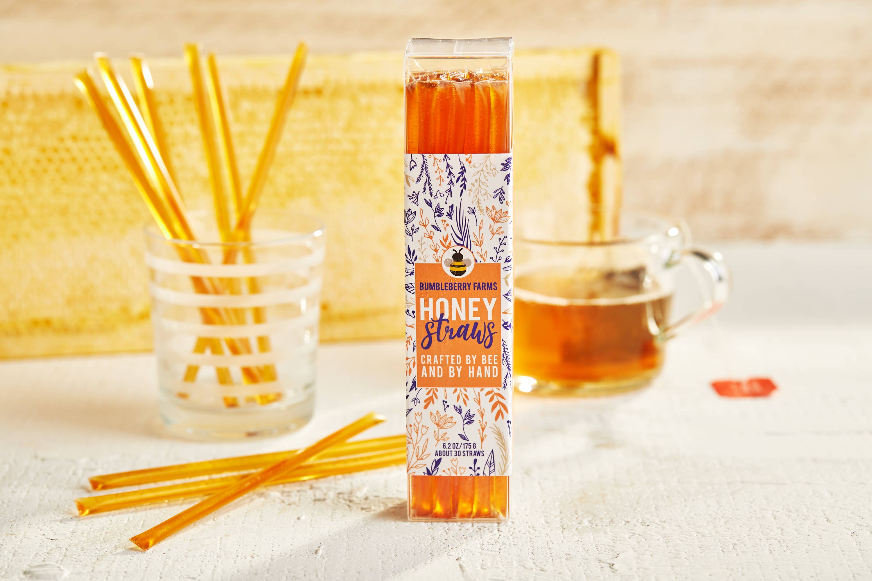 Bumbleberry Farms - Wholesale Honey - Clover Honey Straws & Sticks (32 CT)1