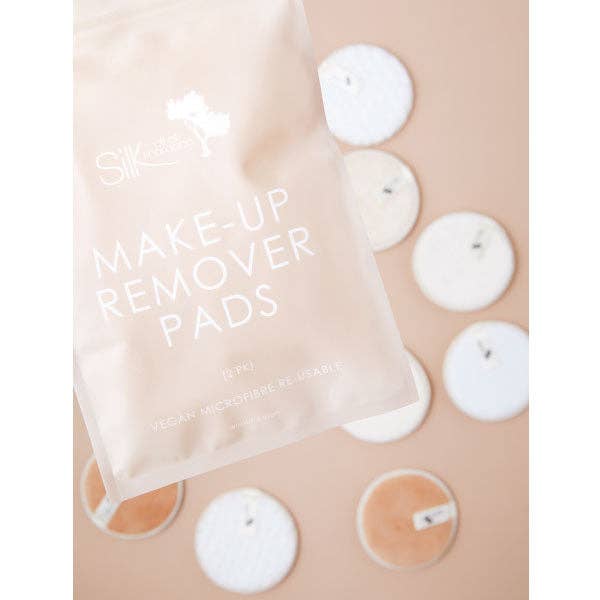 Silk oil of Morocco - Wholesale Make-up remover - Microfibre Re-Useable Makeup Remover Pads Opt 3 - 2 Pack White & Cream2