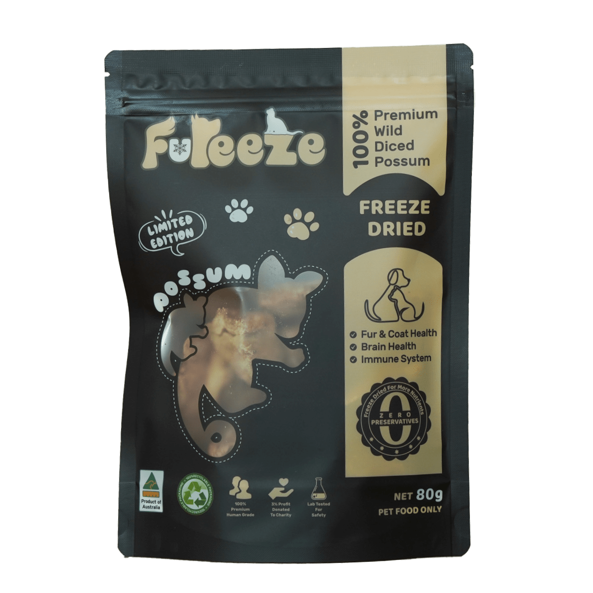 Fureeze - Venta al por mayor Chuches - Perros - Zarigüeya liofilizada en cubos de 70 g de Fureeze™6