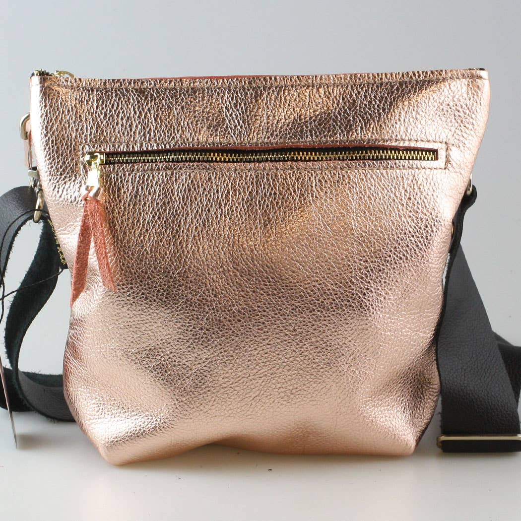 Zina Kao Exclusives - Wholesale Crossbody Bag - Women's - The Metallic Lakeshore Crossbody Bag - 3 sizes!10