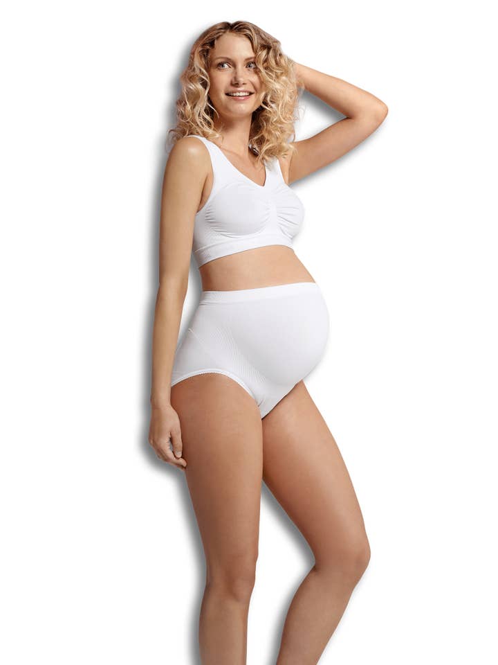 Carriwell – Großhandel Unterwäsche – Schwangerschafts- & Stillmode – Unterhose zur Unterstützung der Schwangerschaft (Weiß)
