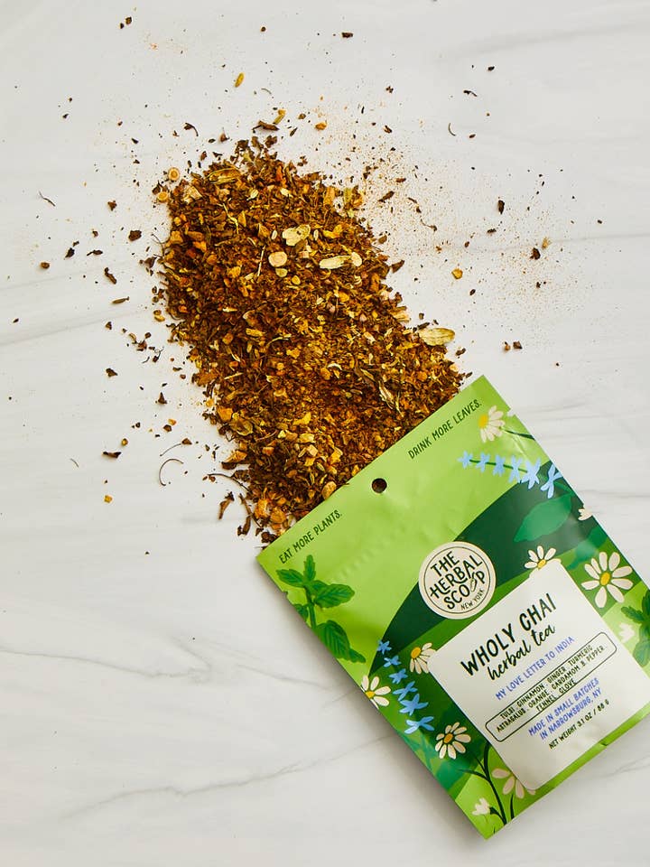 Wholy Chai Herbal Tea Blend for wholesale by The Herbal Scoop