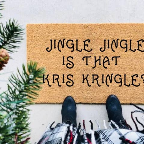 Kris Kringle Juleferie Dørmåtte Decor Velkommen for engroshandel hos ShopByThePalms