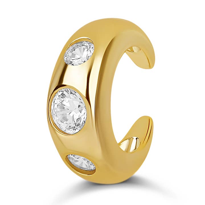 Trio Diamond Ear Cuff for wholesale by JTG Jewelry