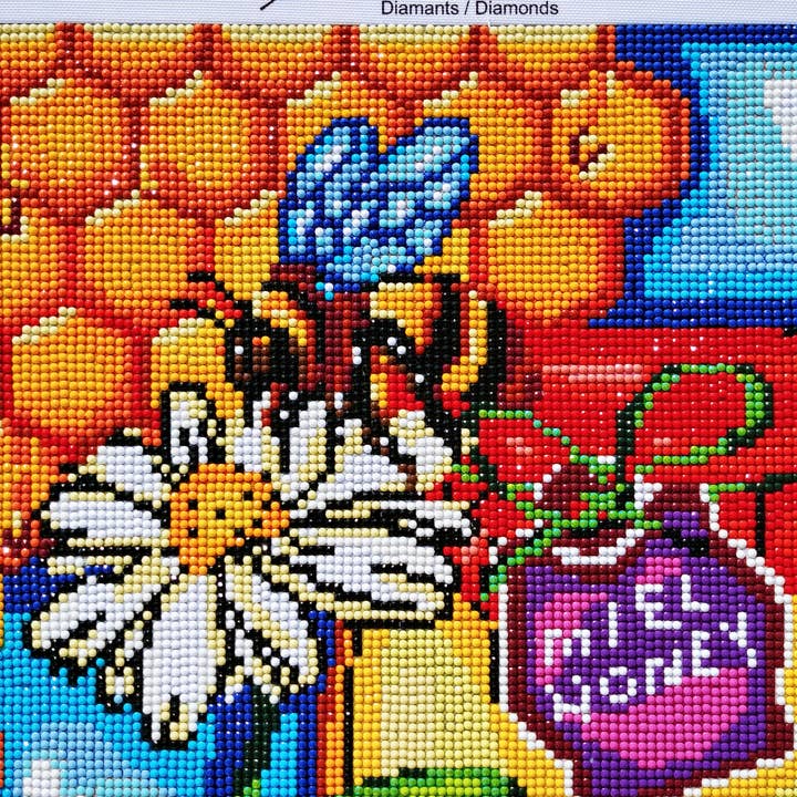 JaCaRou Puzzles Inc. - Wholesale DIY Craft Kit - Honey Bee Diamond painting Art kit4