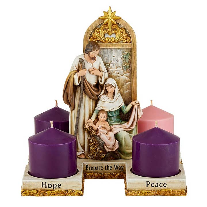 Prepare the Way Advent Candleholder for wholesale by Christian Brands Catholic