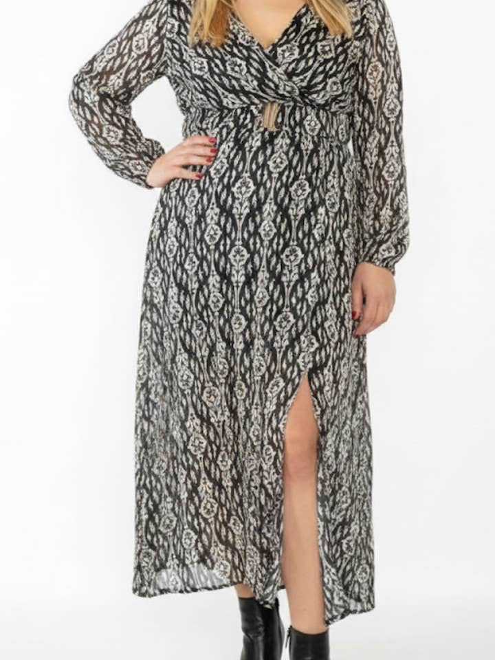 lp14250 Abiti lunghi con stampa lilieplus+ (Copia) per la vendita all'ingrosso da parte di Lilie Rose