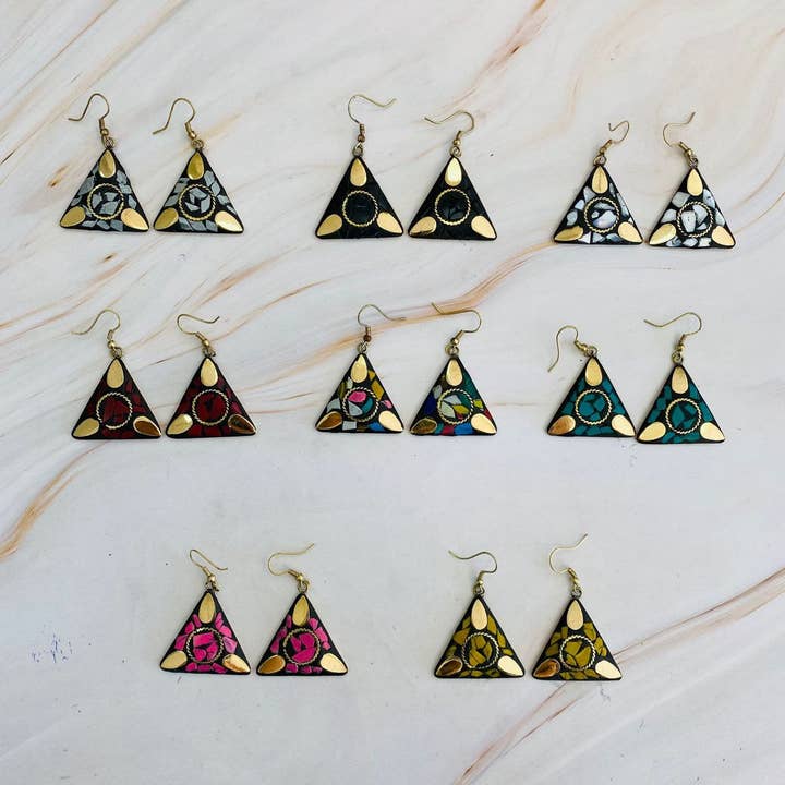 Hecho a mano - Wholesale Stud/Post Earrings - Mosaic earrings3